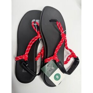 Wild Fable Carson Rope Hiker Sandals Red Black Womens Size 9 NWT
